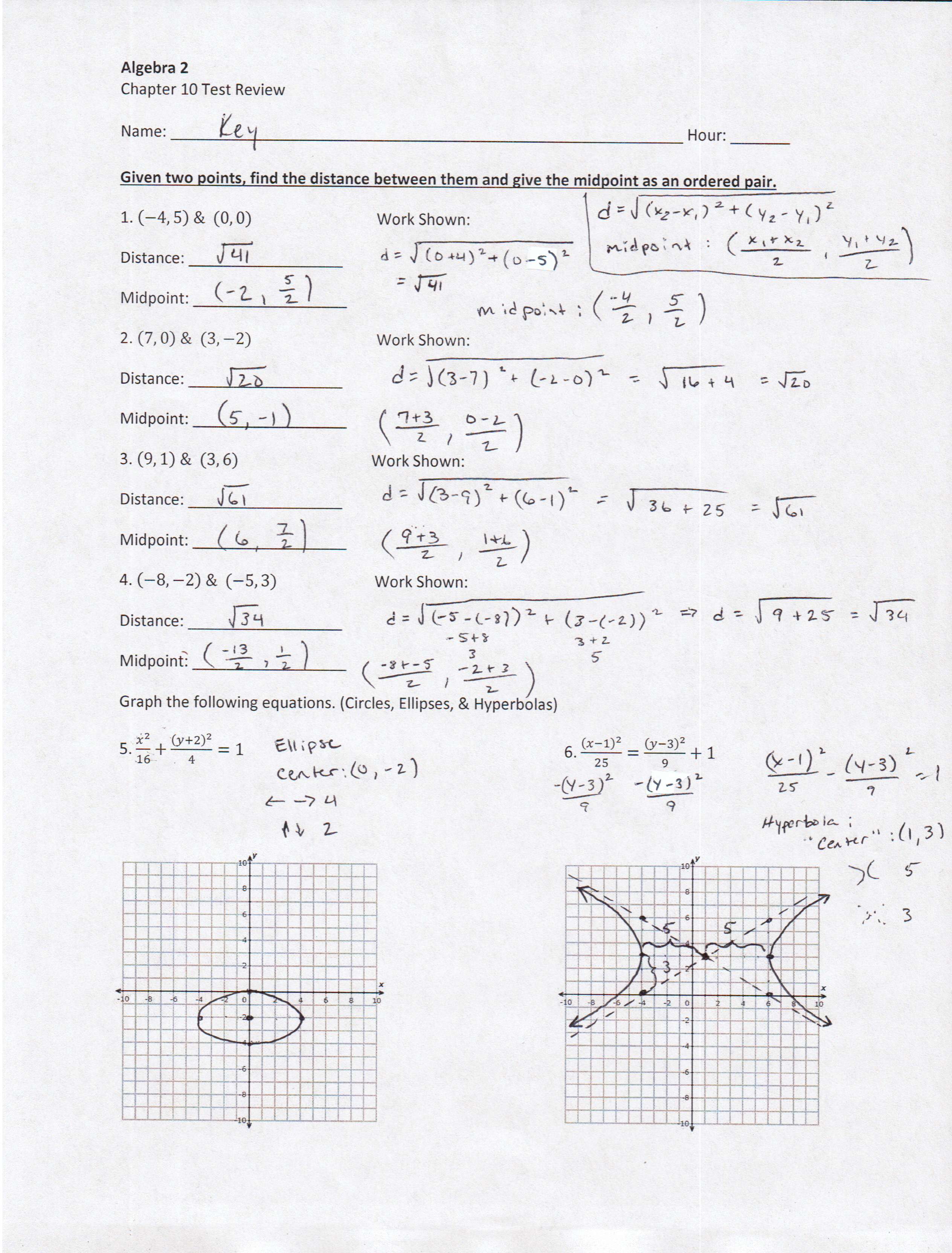 Algebra 2 Unit 5 Test Answer Key Unit 10 Exponential And Logarithmic