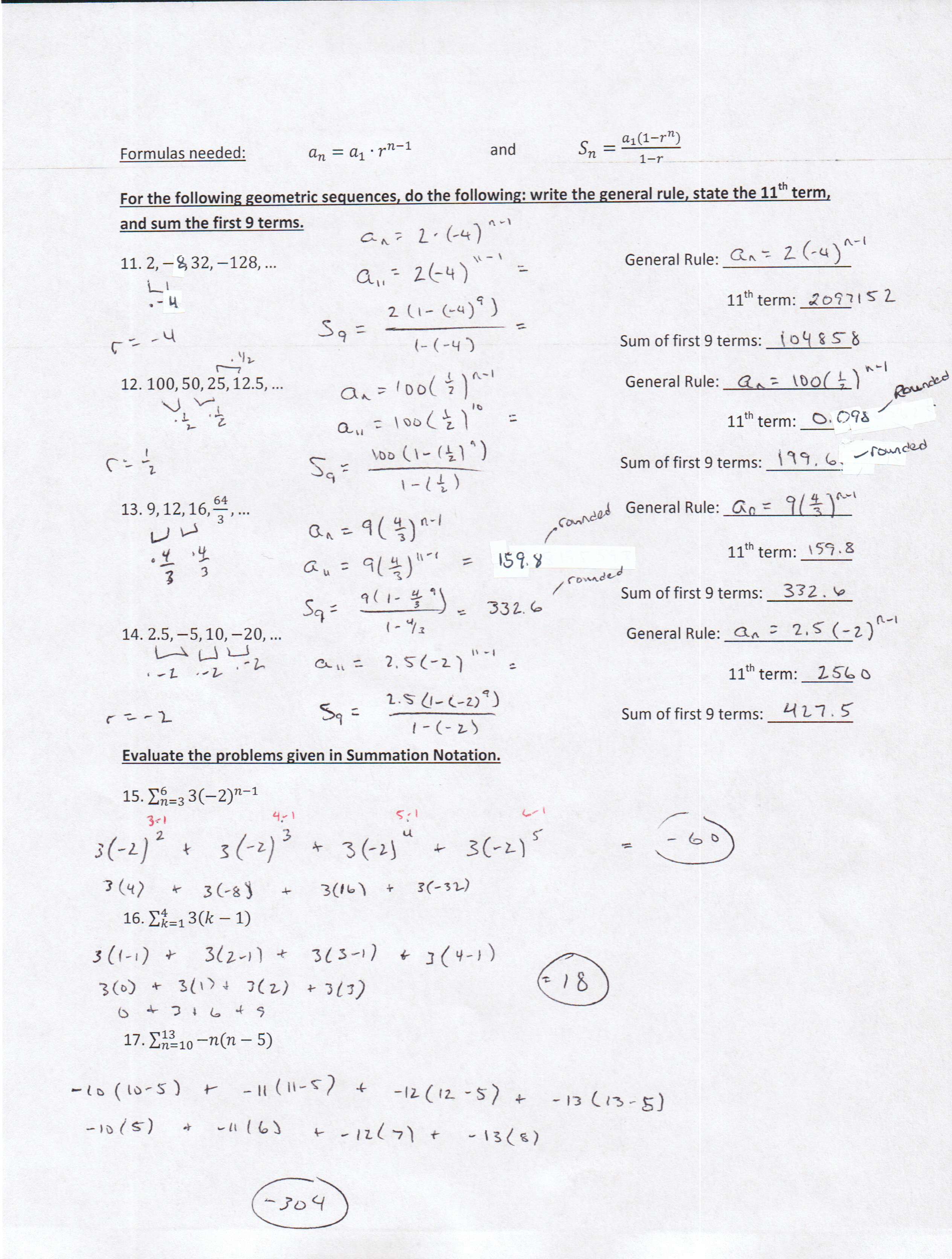 Algebra 23 PDFs — Mr. Deibel