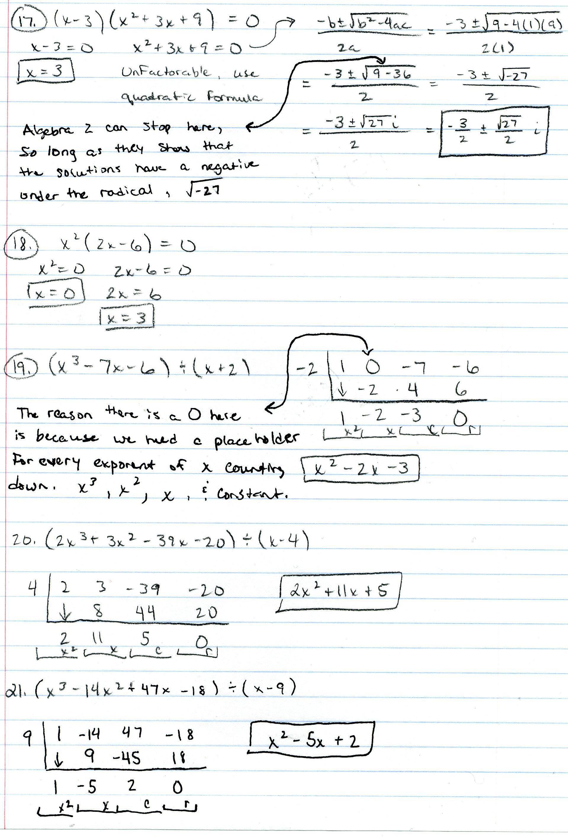 Algebra 21 PDFs — Mr. Deibel